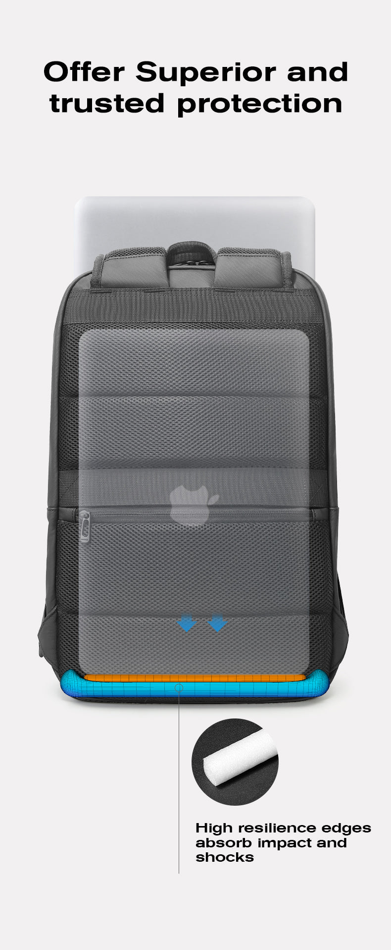 BANGE Bestseller: Slim, waterproof 15.6-inch laptop backpack for business and school 7