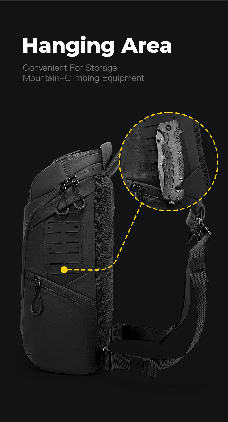 BANGE Essential Men's Outdoor Waterproof Sling Bag 2