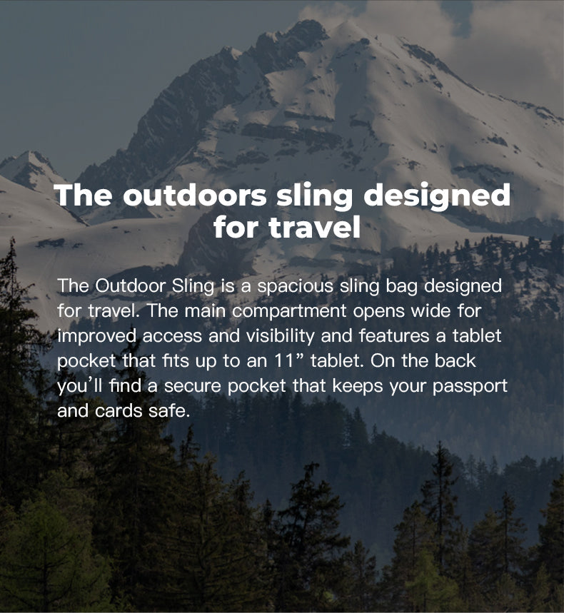 BANGE Essential Men's Outdoor Waterproof Sling Bag 3