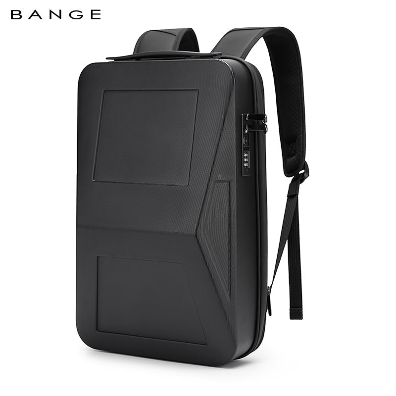 BANGE Expandable Anti-Theft Hard Shell Backpack with USB Port and Organizer 0