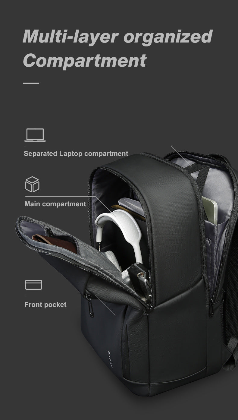 BANGE Hot Sale Ergonomic Waterproof Business Traveler Essential Laptop Backpack 5