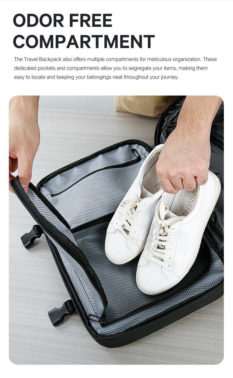 BANGE Hot Sale New Arrival 50L USB TSA Lock Weight Handle Waterproof Men Vacuum Compression Laptop Backpack 4