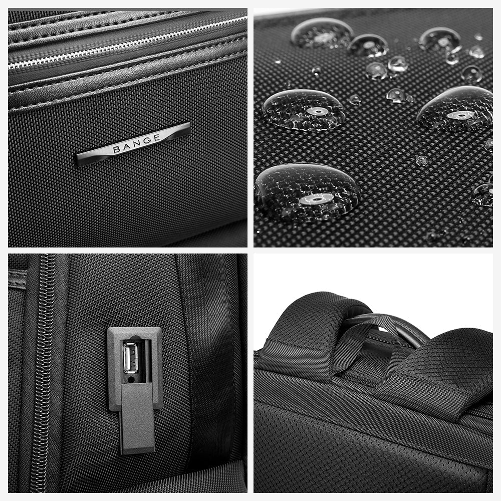 BANGE Laptop Backpack for Men, Business Travel Backpacks with USB Charging Port, Weekender Carry-on Backpack 5