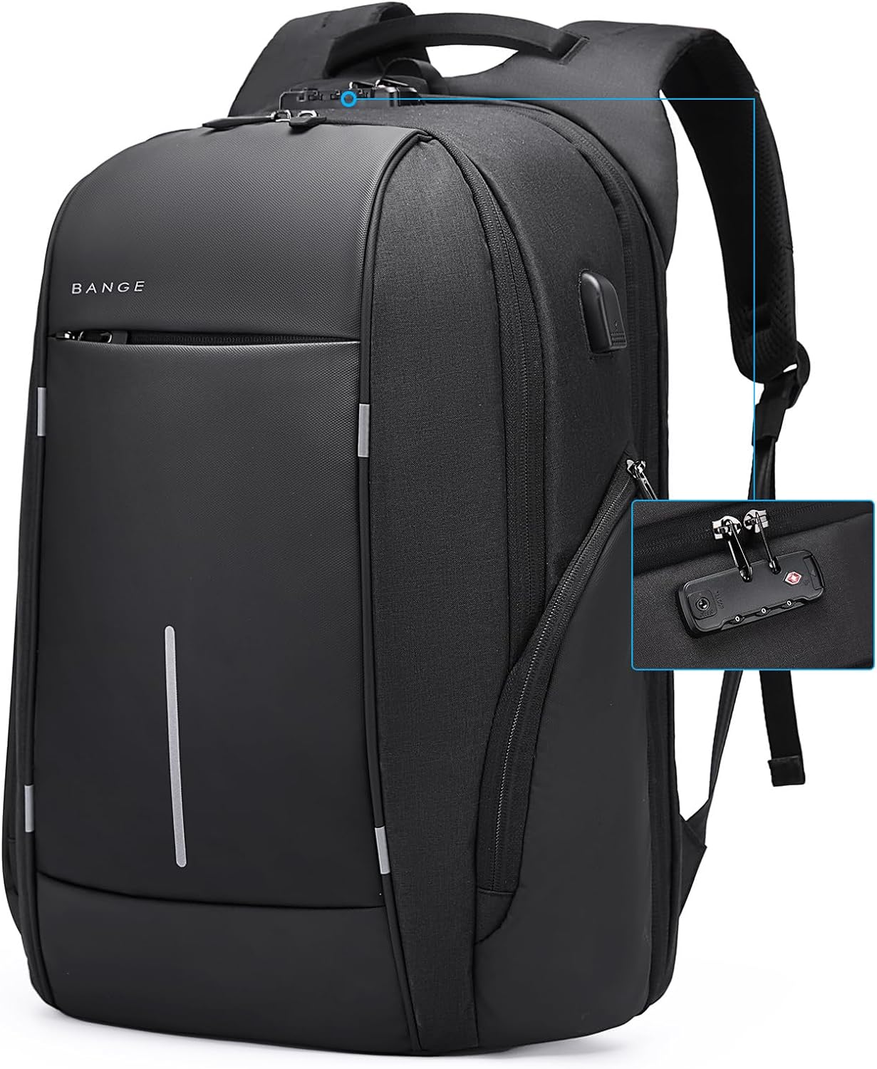 BANGE Lightweight Travel Backpack, Laptop Backpack for 15.6 inch Notebooks, Fashionable Work Backpacks for Everyday Use for Men and Women 1