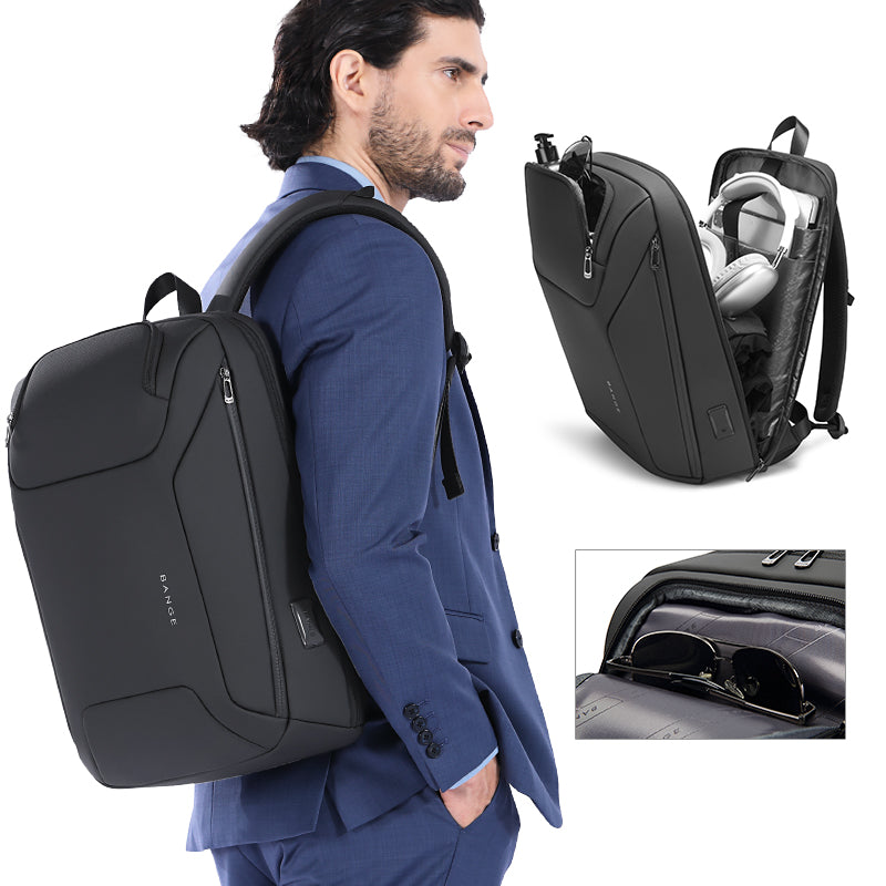 BANGE Minimalist Commuter Business Backpack with USB Port 1