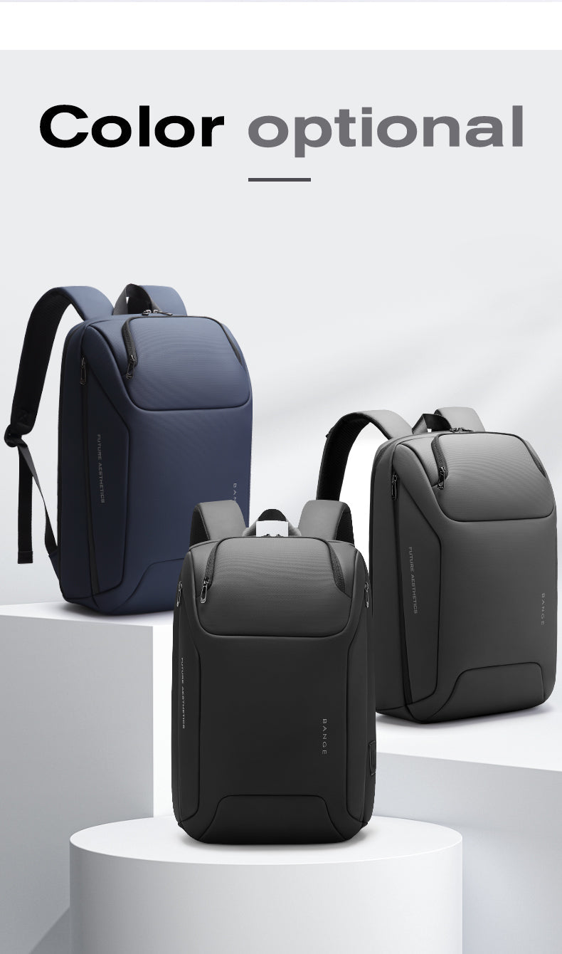 BANGE Minimalist Commuter Business Backpack with USB Port 5