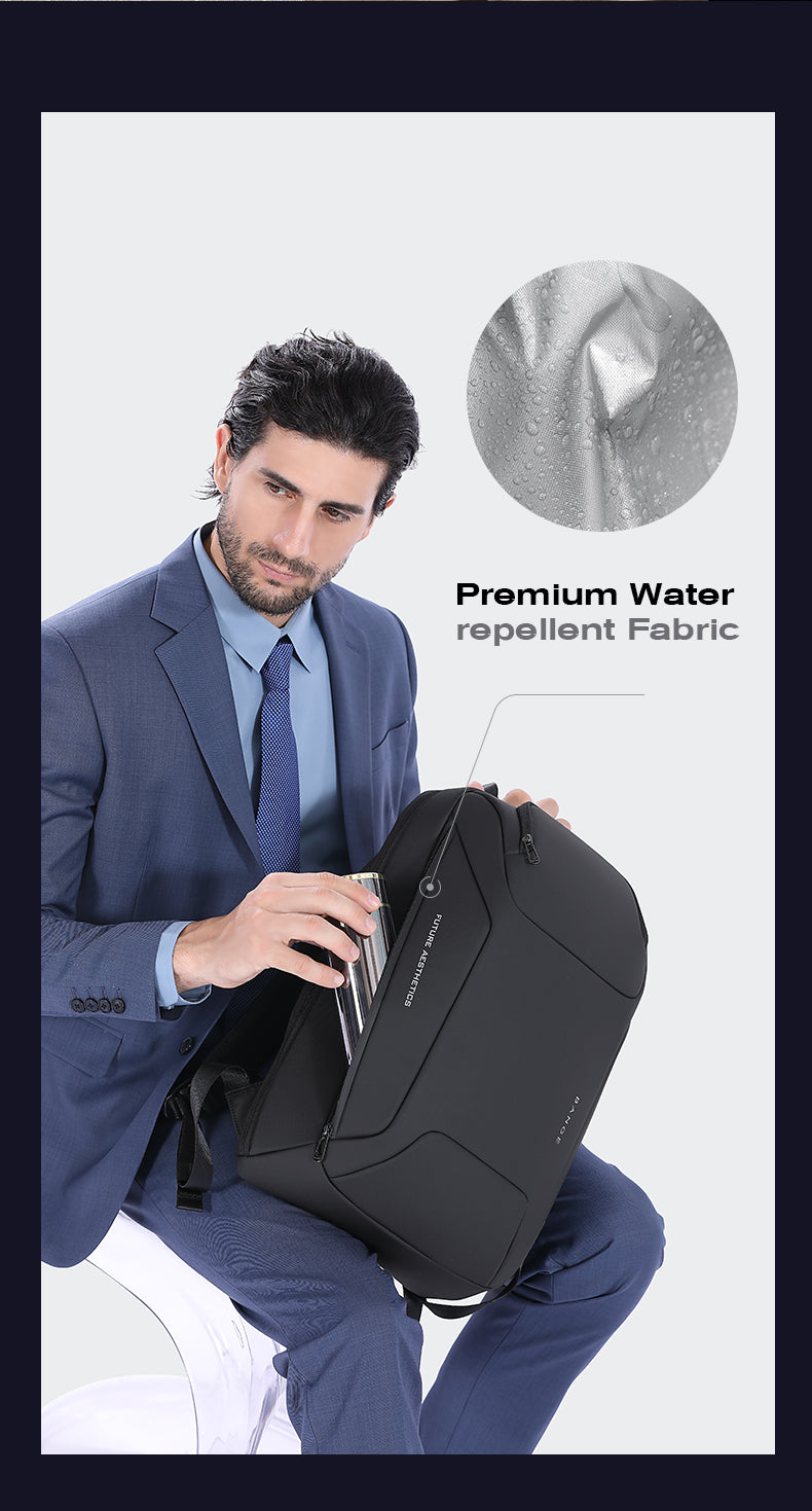 BANGE Minimalist Commuter Business Backpack with USB Port 6