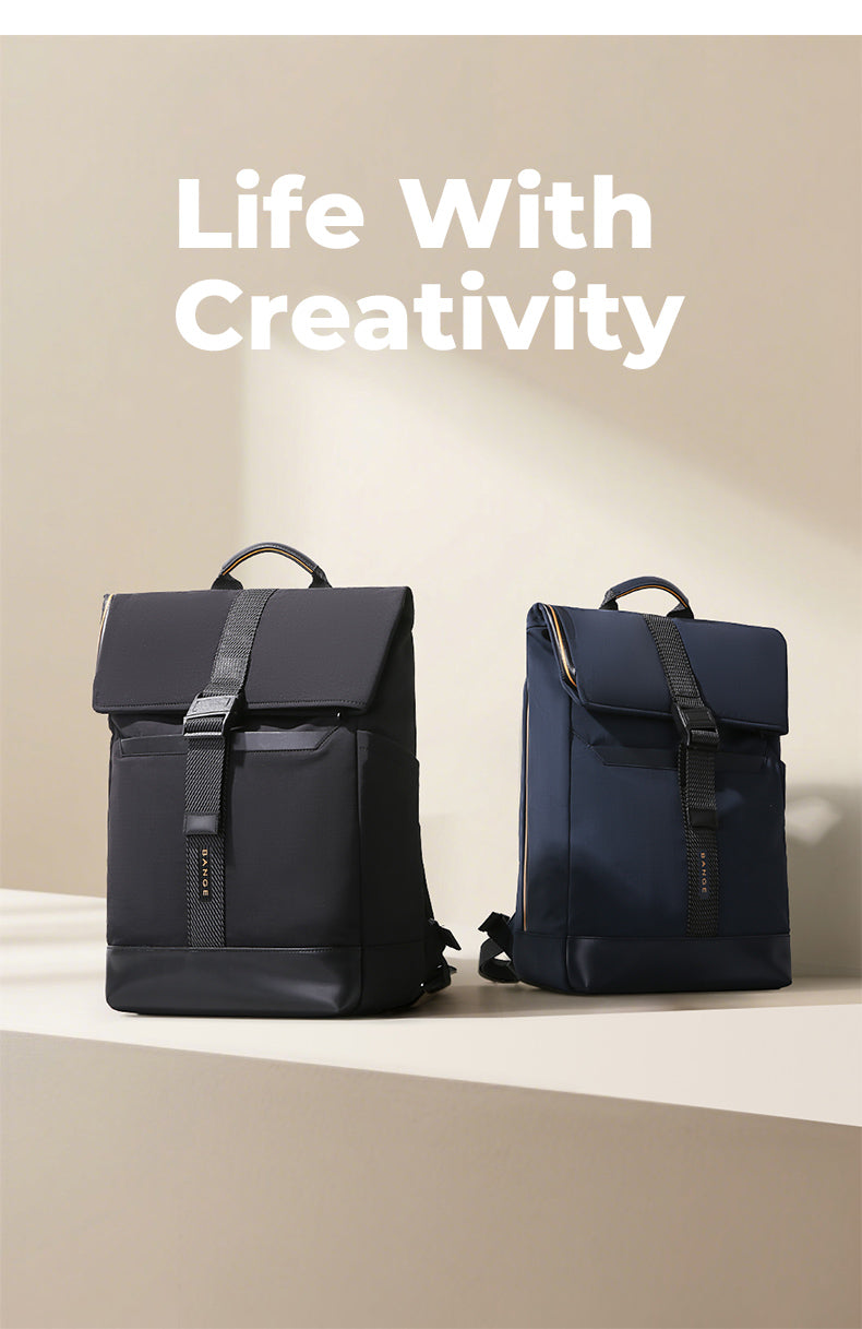 BANGE NEWS Waterproof, lightweight roll-top backpack for the way to school 4