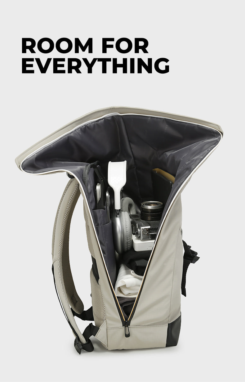 BANGE NEWS Waterproof, lightweight roll-top backpack for the way to school 6