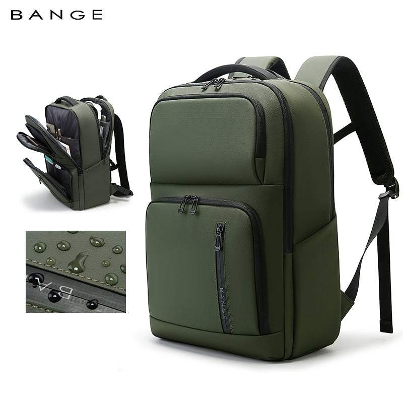 BANGE New Organized Waterproof Commuter Business School Backpack 9