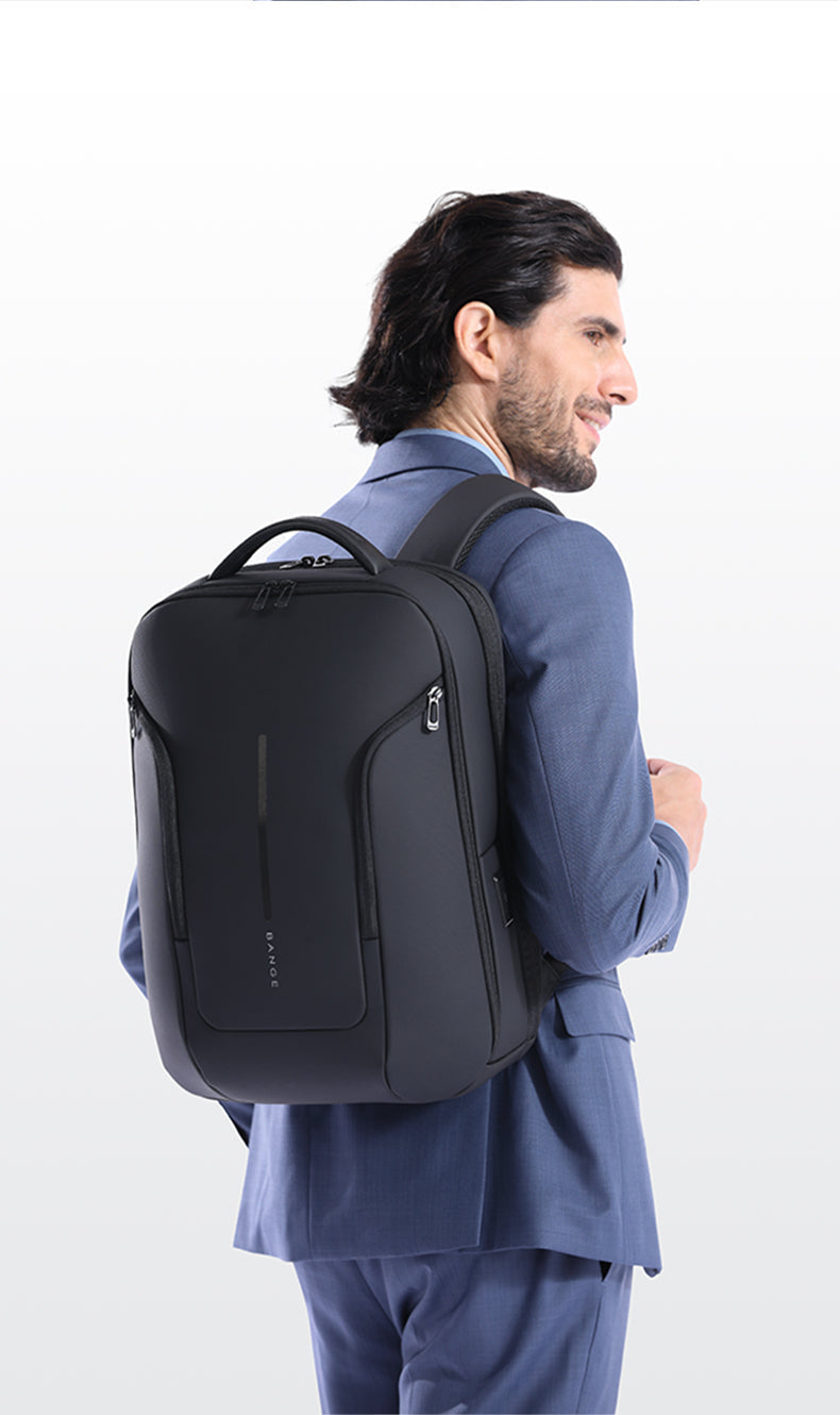 BANGE Stylish Waterproof Urban Commuter Laptop Backpack USB Port & 15.6-inch Laptop 3