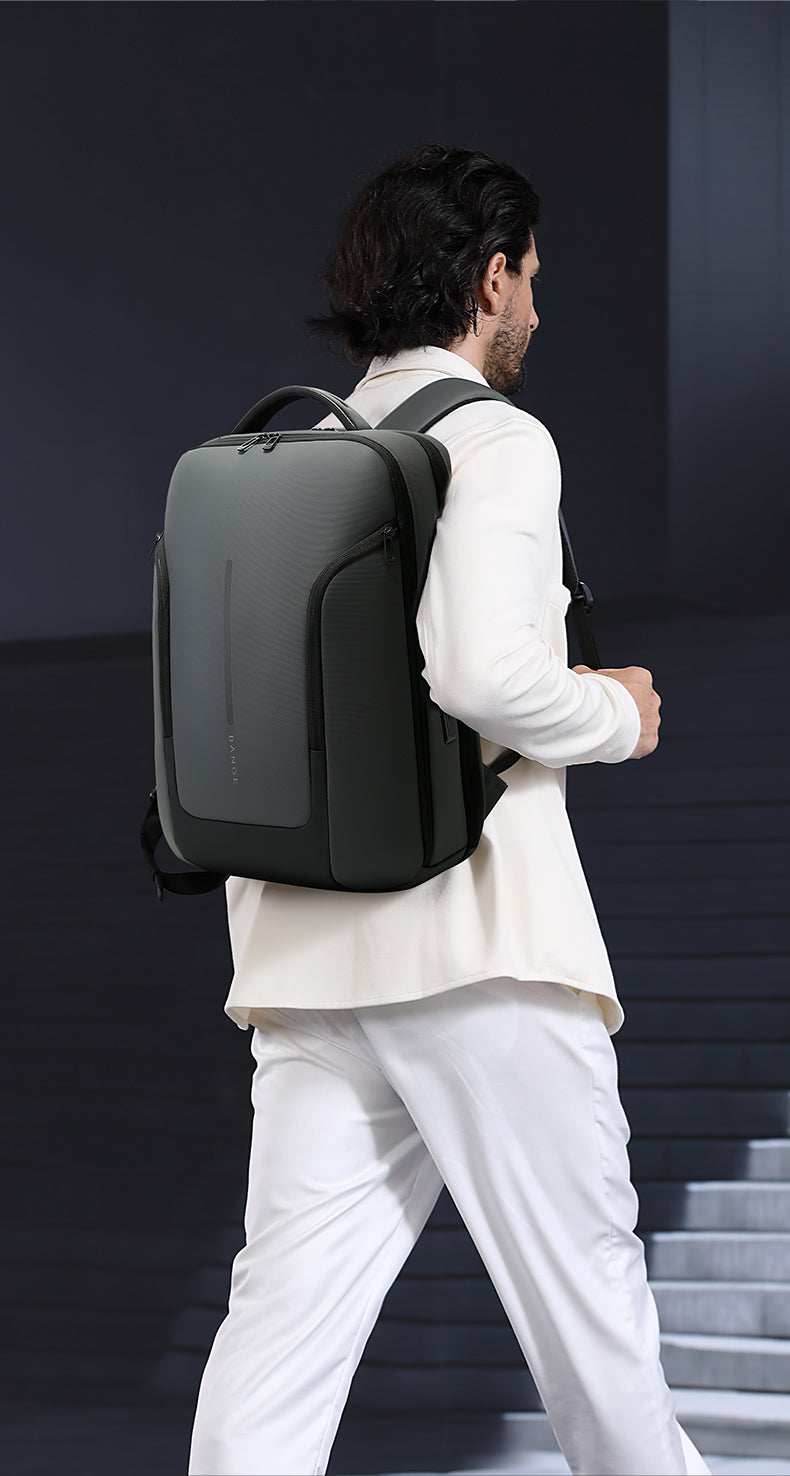 BANGE Stylish Waterproof Urban Commuter Laptop Backpack USB Port & 15.6-inch Laptop 5