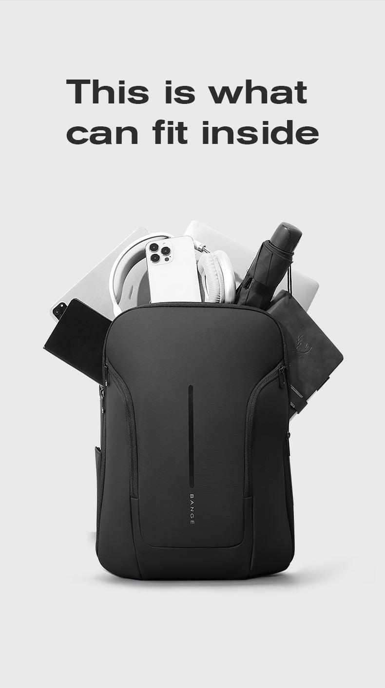 BANGE Stylish Waterproof Urban Commuter Laptop Backpack USB Port & 15.6-inch Laptop 7