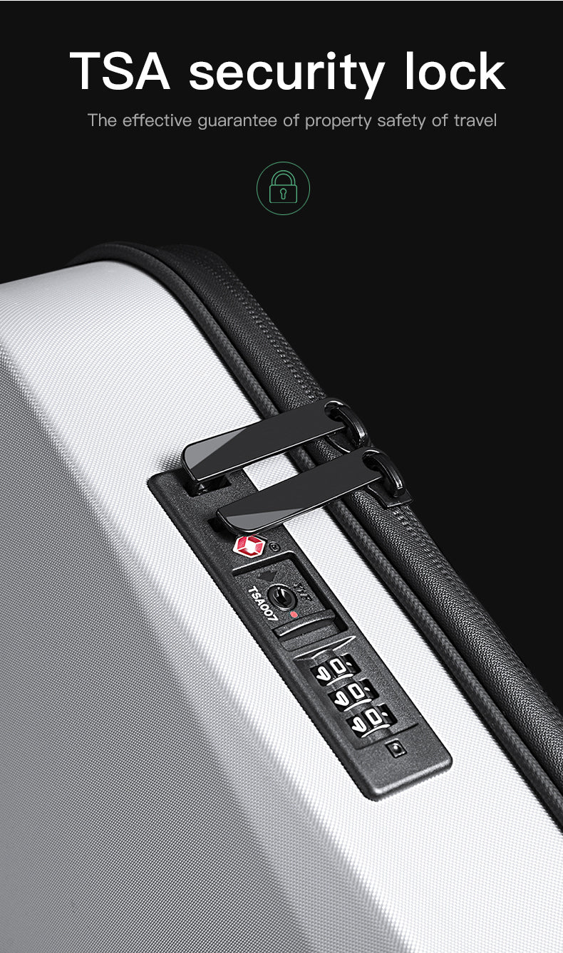 BANGE Tech Anti-theft hard-shell business backpack with TSA lock and USB charging port 6