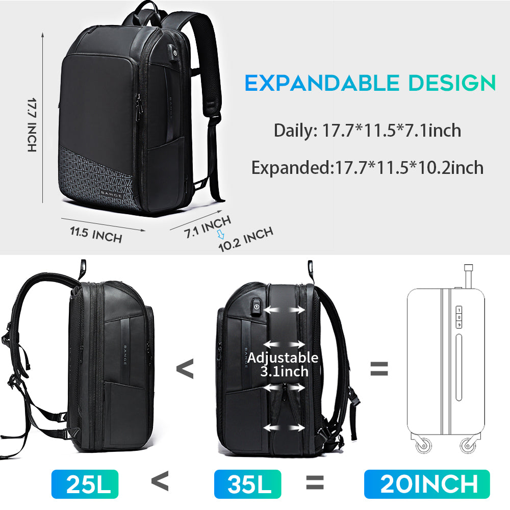 BANGE Travel Backpacks, Weekender Carry-On Backpack, Waterproof Men's Business Laptop Backpack for 15.6 inches 1
