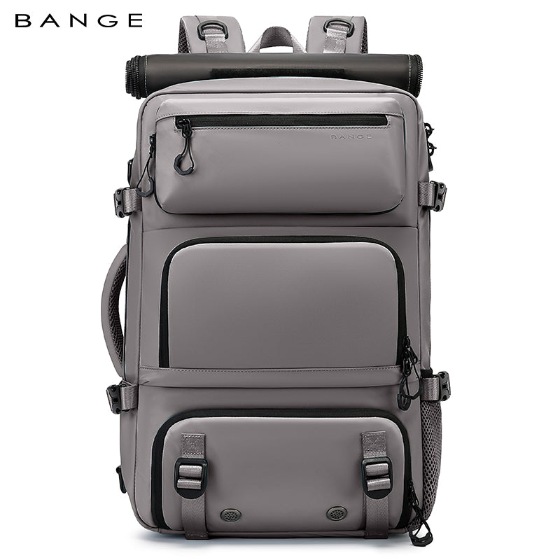 BANGE multifunctional travel backpack with removable anti-theft protection and shoe compartments 10