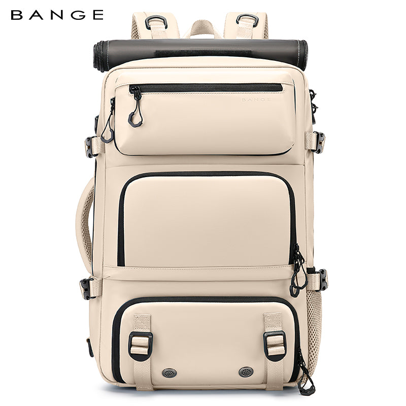 BANGE multifunctional travel backpack with removable anti-theft protection and shoe compartments 13