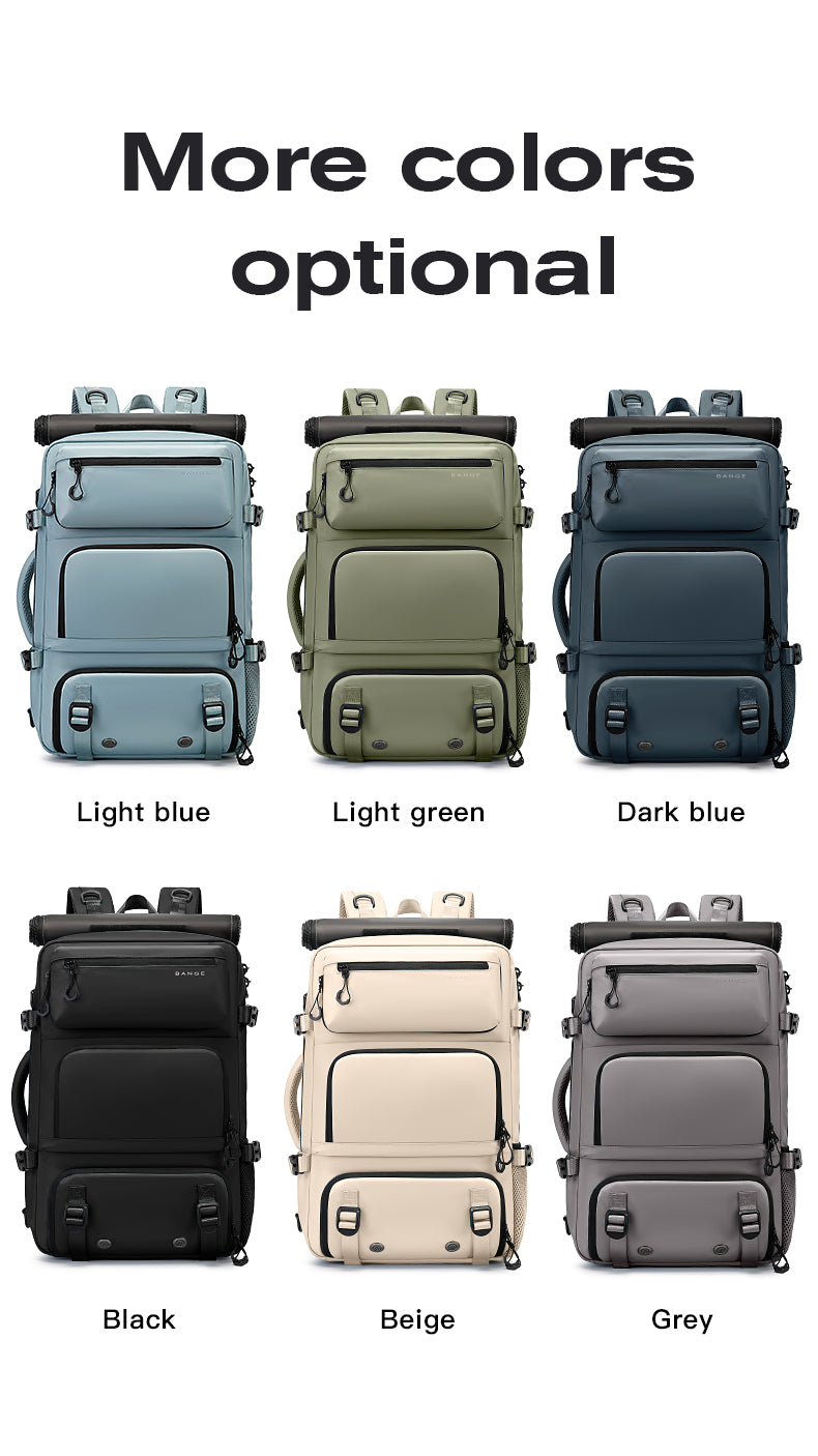 BANGE multifunctional travel backpack with removable anti-theft protection and shoe compartments 5