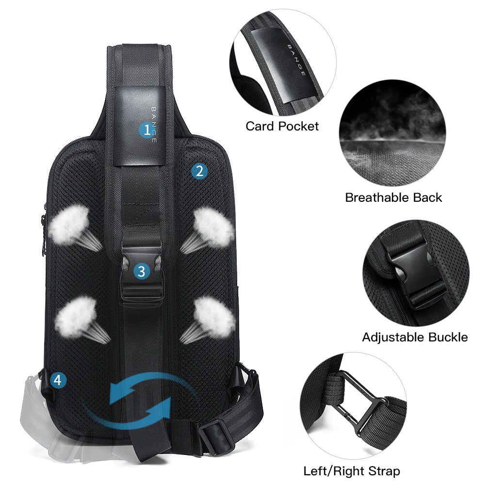 Bange Fashion Anti-Theft Sling Backpack for Men or Women 1
