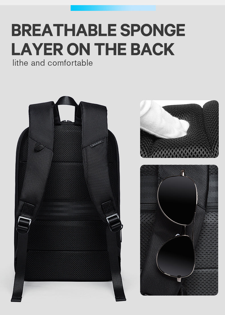 Bange Laptop Backpack 15 inch Super Slim Extension Men's Anti-theft Backpack 8