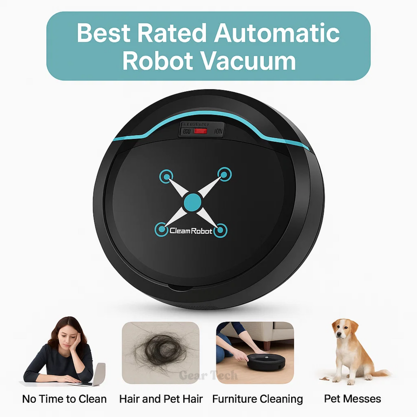 Best Rated Automatic Robot Vacuum Autonomous Top rated Vaccum Cleaner and Mop 7