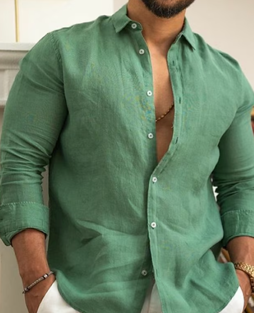 ELIJAH | Classic Men's Button-Up Shirt-2