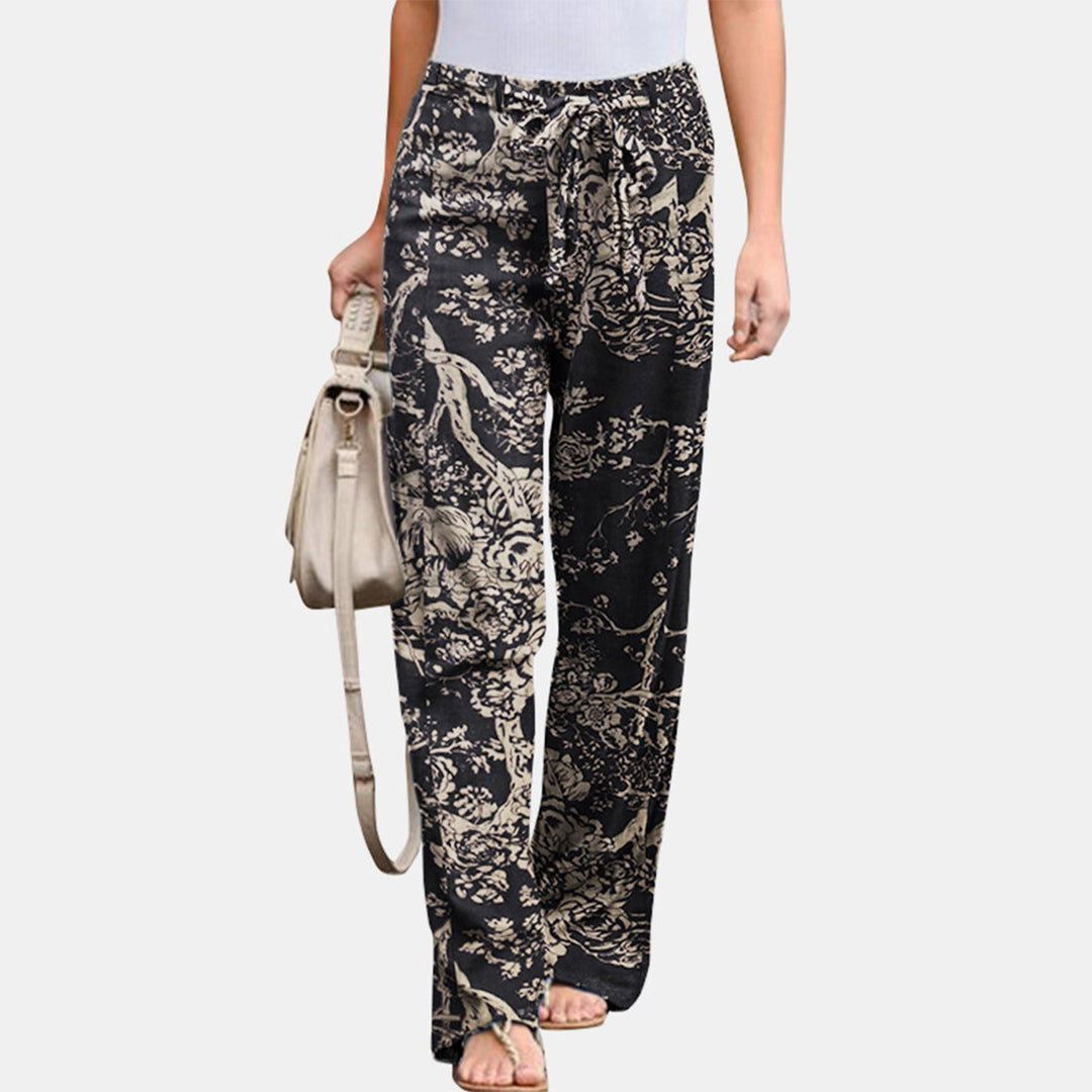 REINA | Stylish Leisure Pants Flowerprint-4