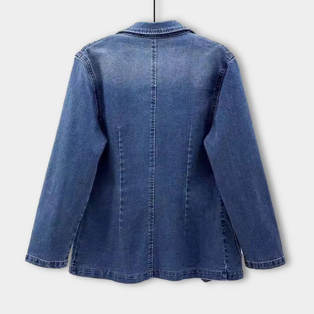 BLAKELY | Stylish Women's Denim Blazer-2