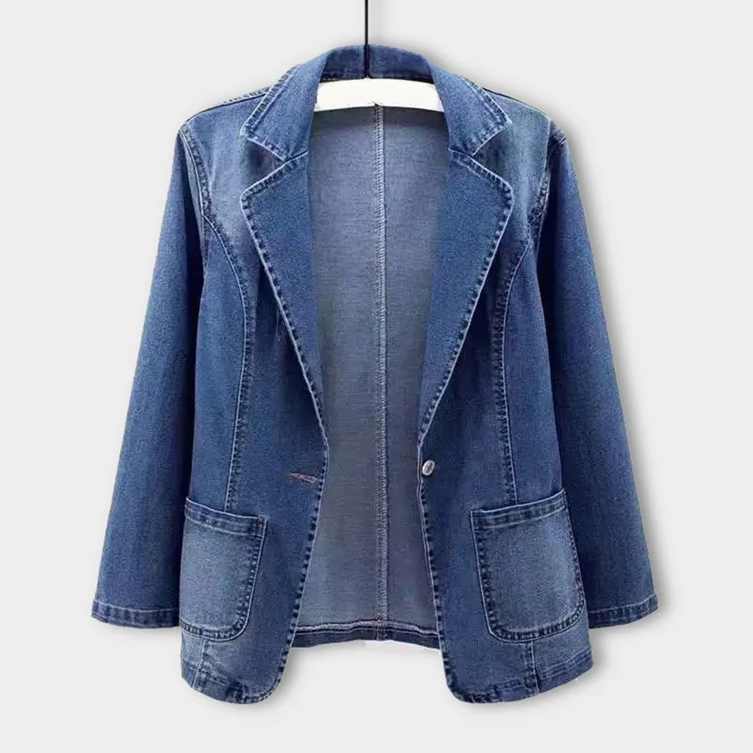 BLAKELY | Stylish Women's Denim Blazer-1