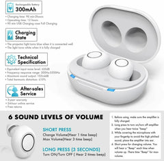 Bluetooth hearing aids with app control - rechargeable, compact design for improved clarity and several hearing modes 2