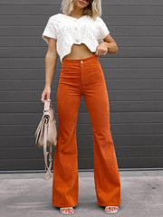 BRIANA | Trendy Flared Corduroy Pants-3