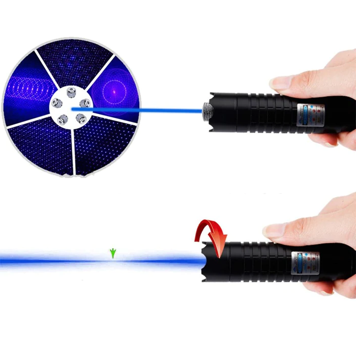 Burning Blue High-Power Tactical Laser Torch- Military Grade Flashlights 2