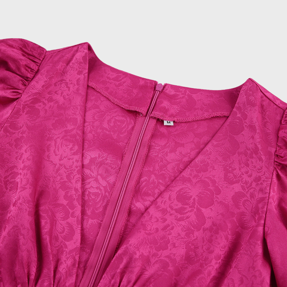 SARAH | Stylish Dress with Puff Sleeves-6