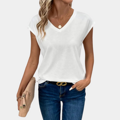 KATHY | Casual Women's Top with V-Neck-4