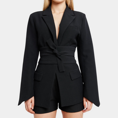 Shanna | Women's Blazer with Belt for a Chic Look-4