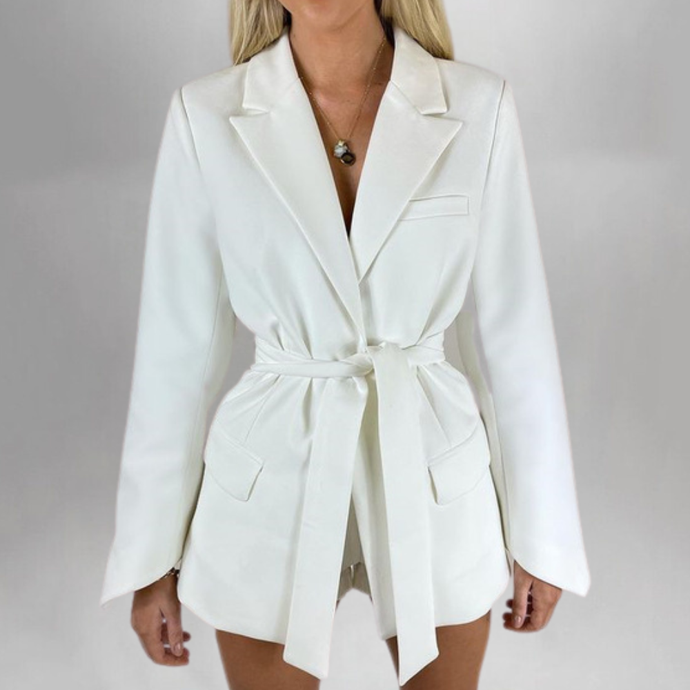 Shanna | Women's Blazer with Belt for a Chic Look-5