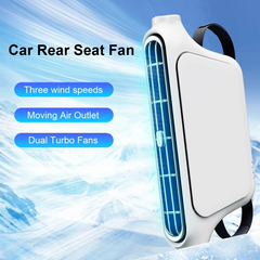 Car Headrest Cooling Fan 3 Speeds Adjustable Electric Car Seat Fan 5V/2A Car Rear Backrest Fan Car Interior Accessories 2