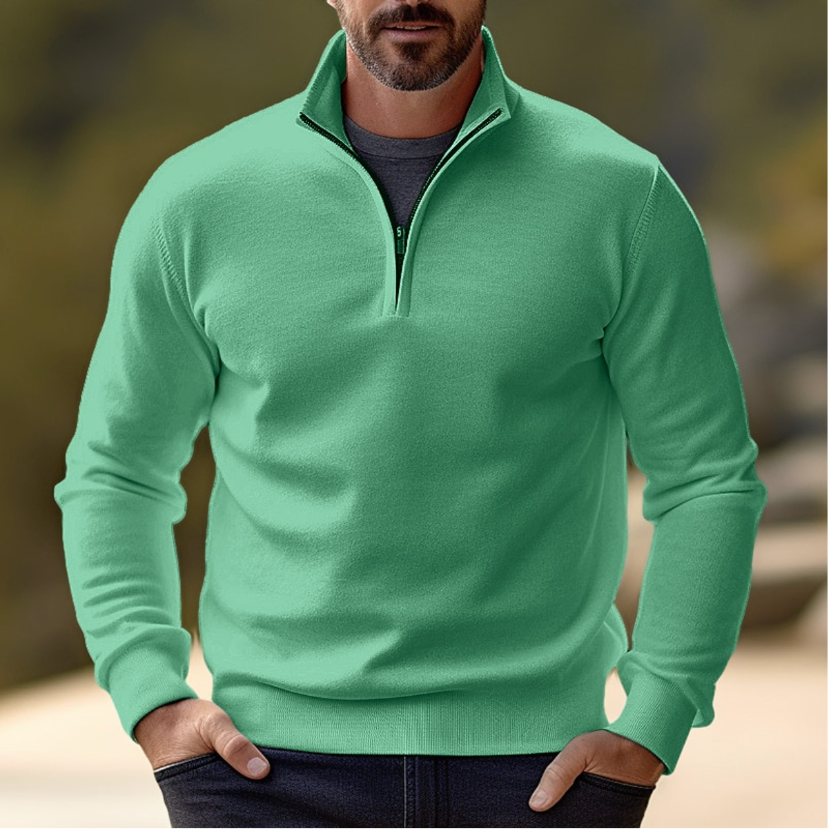 Casual Half-Zip Sweater | Soft Knit, Breathable, Ideal for Layering 4