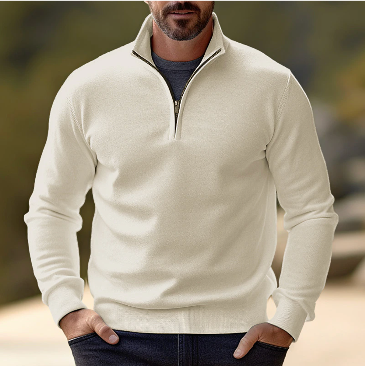 Casual Half-Zip Sweater | Soft Knit, Breathable, Ideal for Layering 5