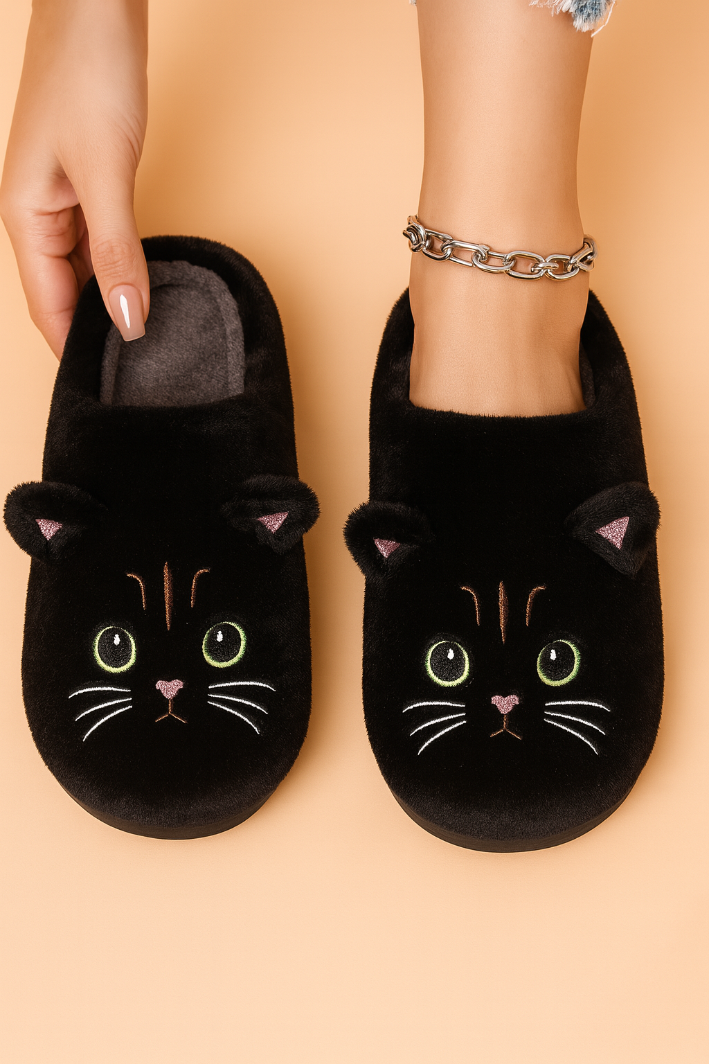 Cat Slippers | Comfortable Non-Slip Home Slippers 2