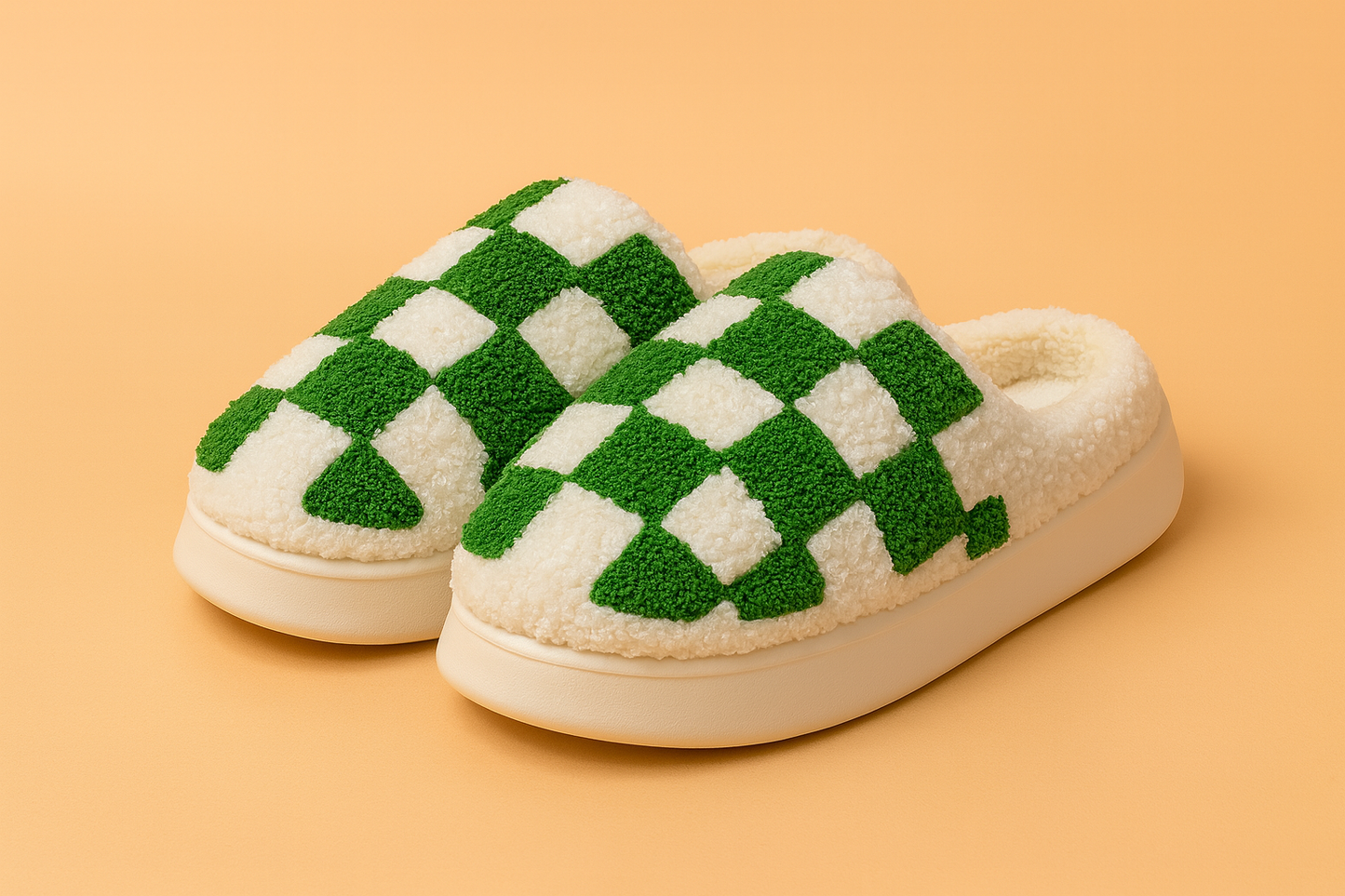 Checkered Pattern House Slippers | Comfortable Non-Slip House Slippers 0