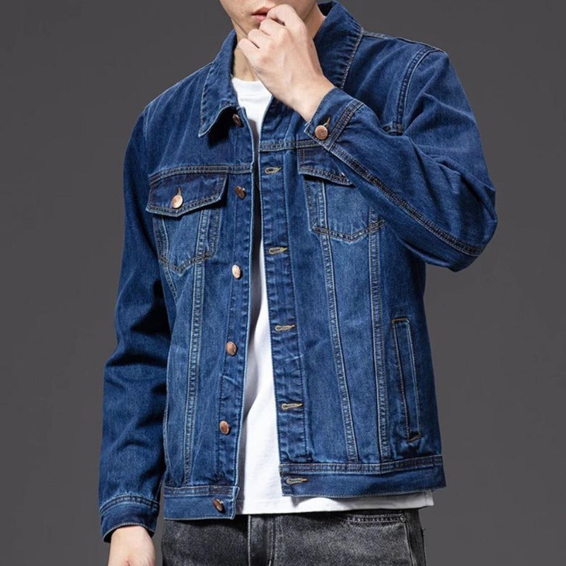 Classic button-down jacket for men | Front pockets 0