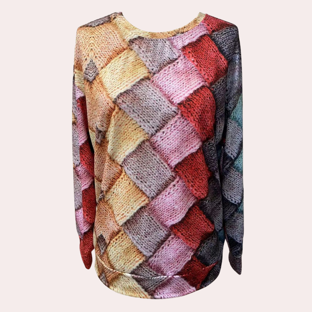 Colorful knitted sweater for women | Casual 4