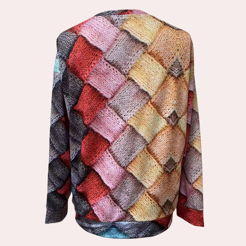 Colorful knitted sweater for women | Casual 5