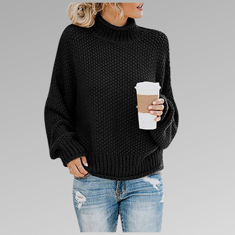 Comfortable women's knitted sweater | turtleneck 2