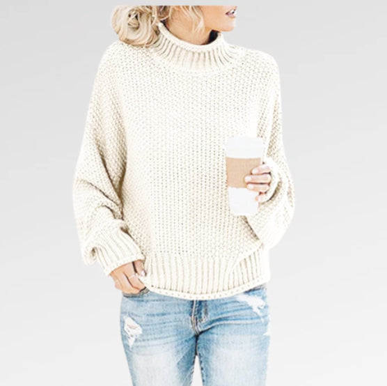 Comfortable women's knitted sweater | turtleneck 6