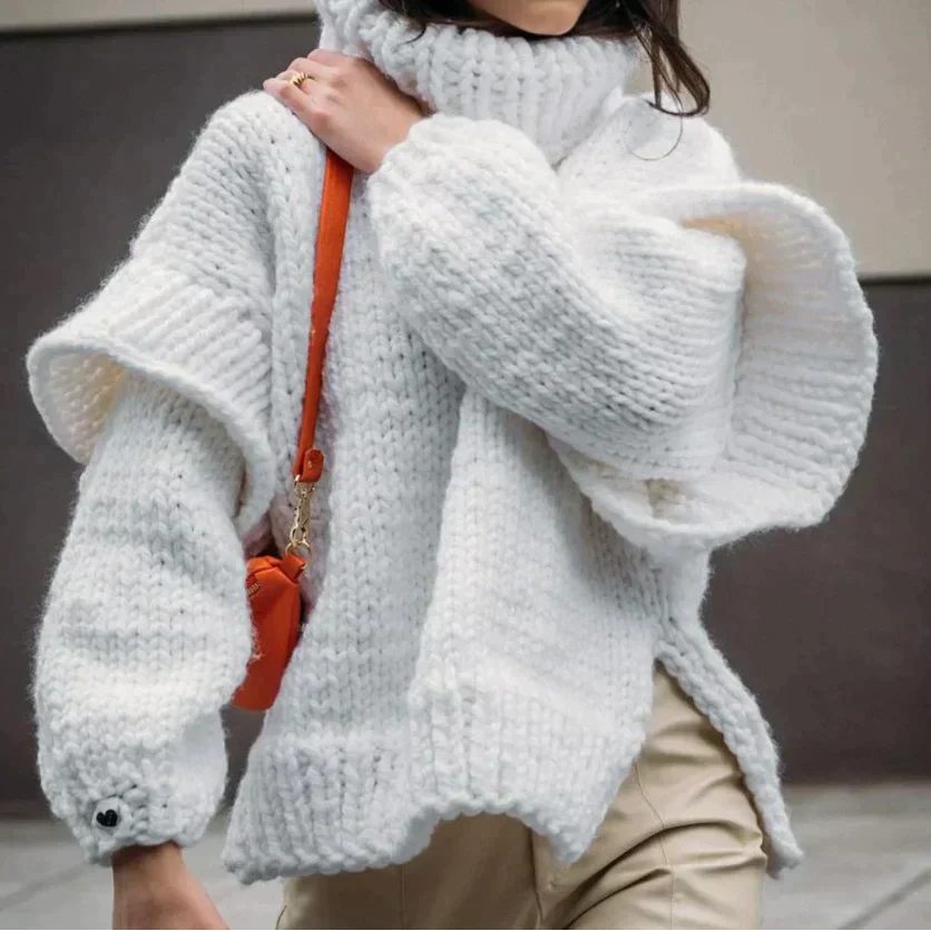 Cozy Oversized Turtleneck Sweater for Women | Winter 2