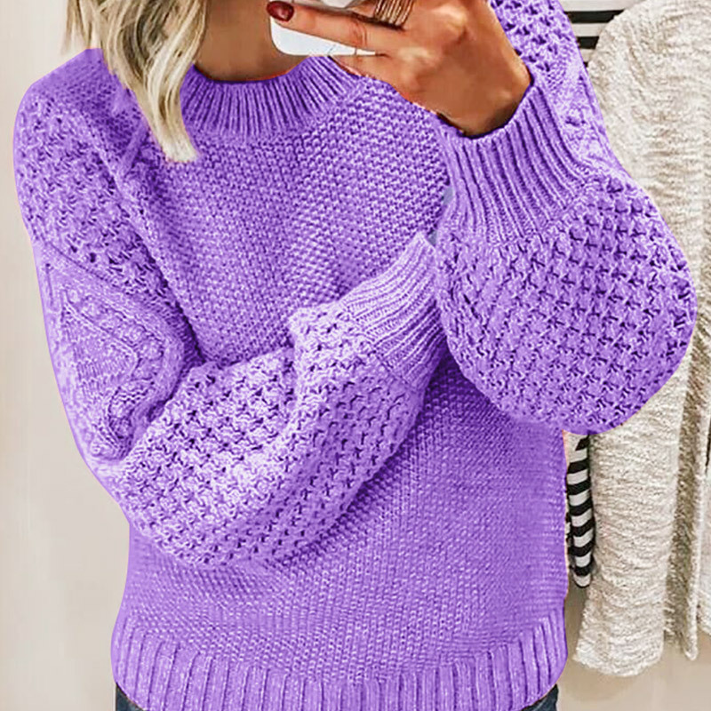 Cozy knitted sweater for women | Long-sleeved 2