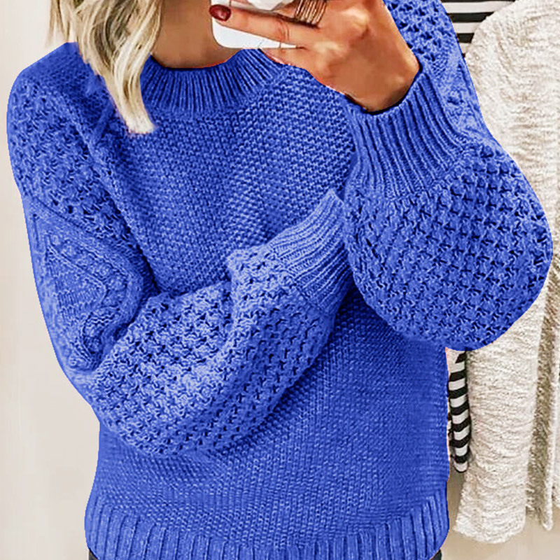 Cozy knitted sweater for women | Long-sleeved 3
