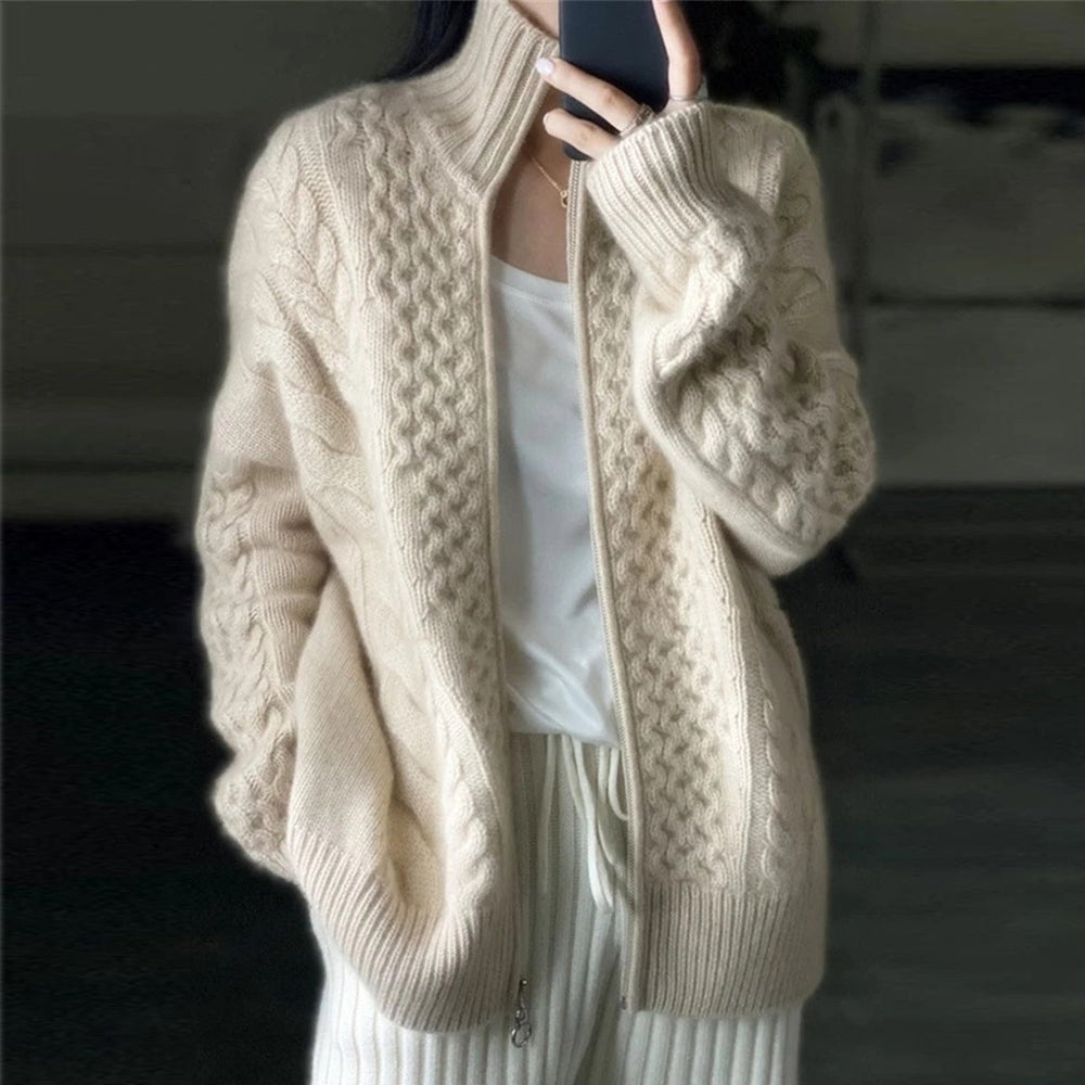 Cozy ladies cardigan | with zipper 0